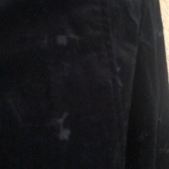 AT Denim Jacket —Black with Silver Tulips - Picture 2 of 14